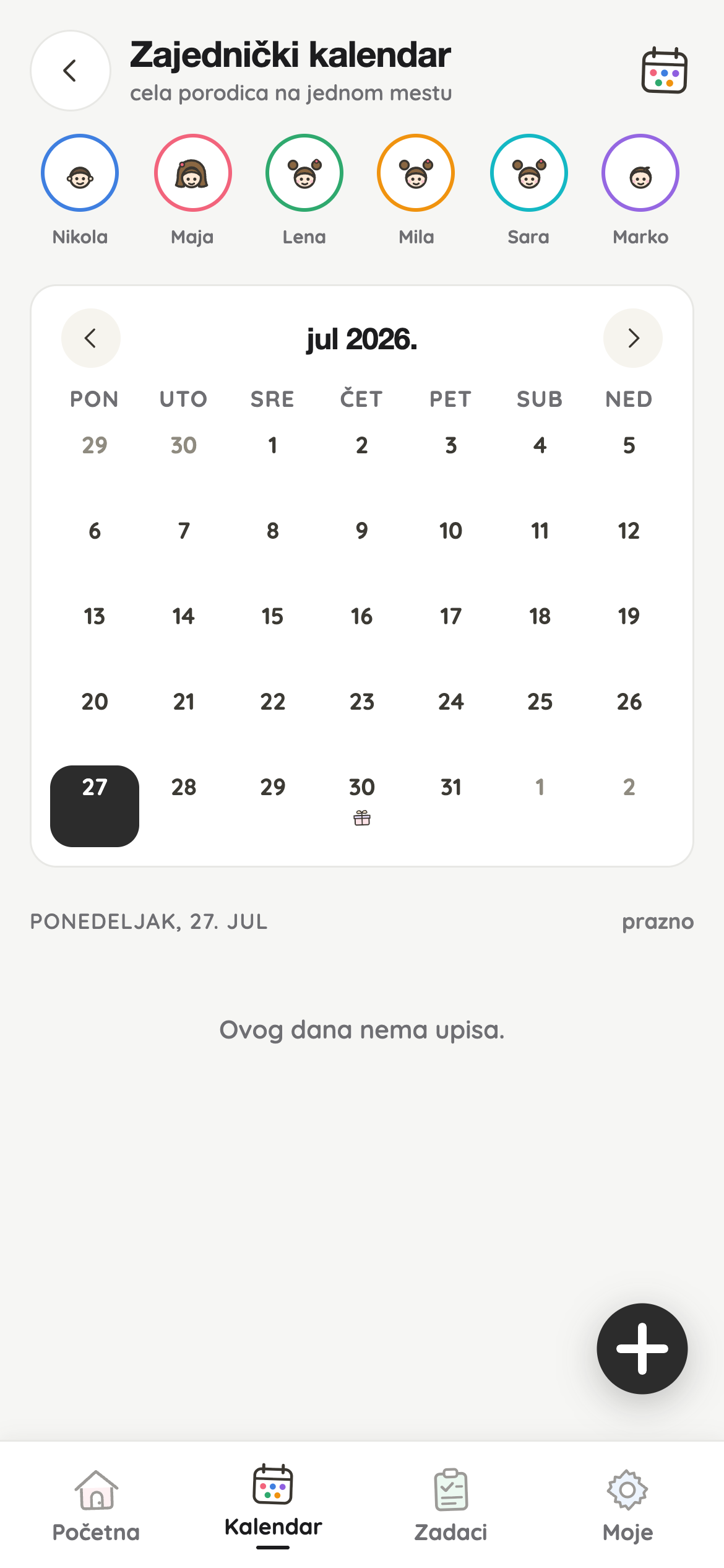 Zajednički kalendar